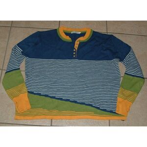 Colorful Plus Sz 2X Casual Wear Stretchy Thumbholes Henley Sweater MISSLOOK